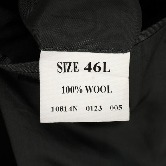 Jos A Bank Sport Coat Mens 46L Wool Dark Gray  Jacket Blazer 3 Button - Picture 4 of 16